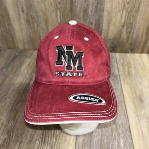 New Mexico State Aggies Snapback Hat Cap Embroidered Red White OSFM Adjustable
